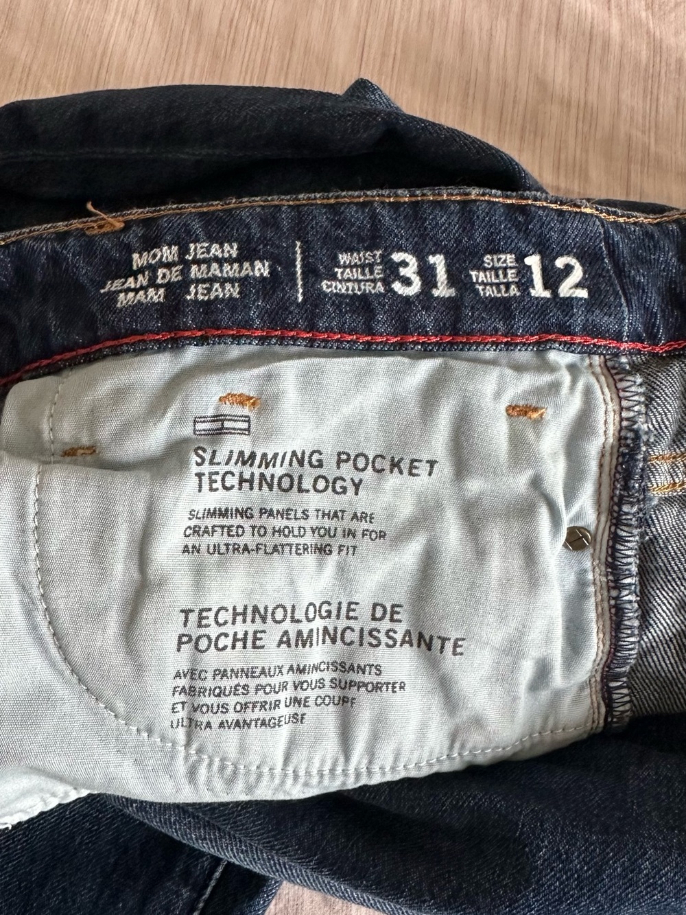 Tommy Hilfiger Dark Blue Straight Leg Jeans - Picture 6 of 6